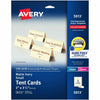 Avery Cards Tent Emb 4Up 160Pk Iv
