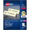 Avery Cards Tent Emb 2Up 100Pk Iy