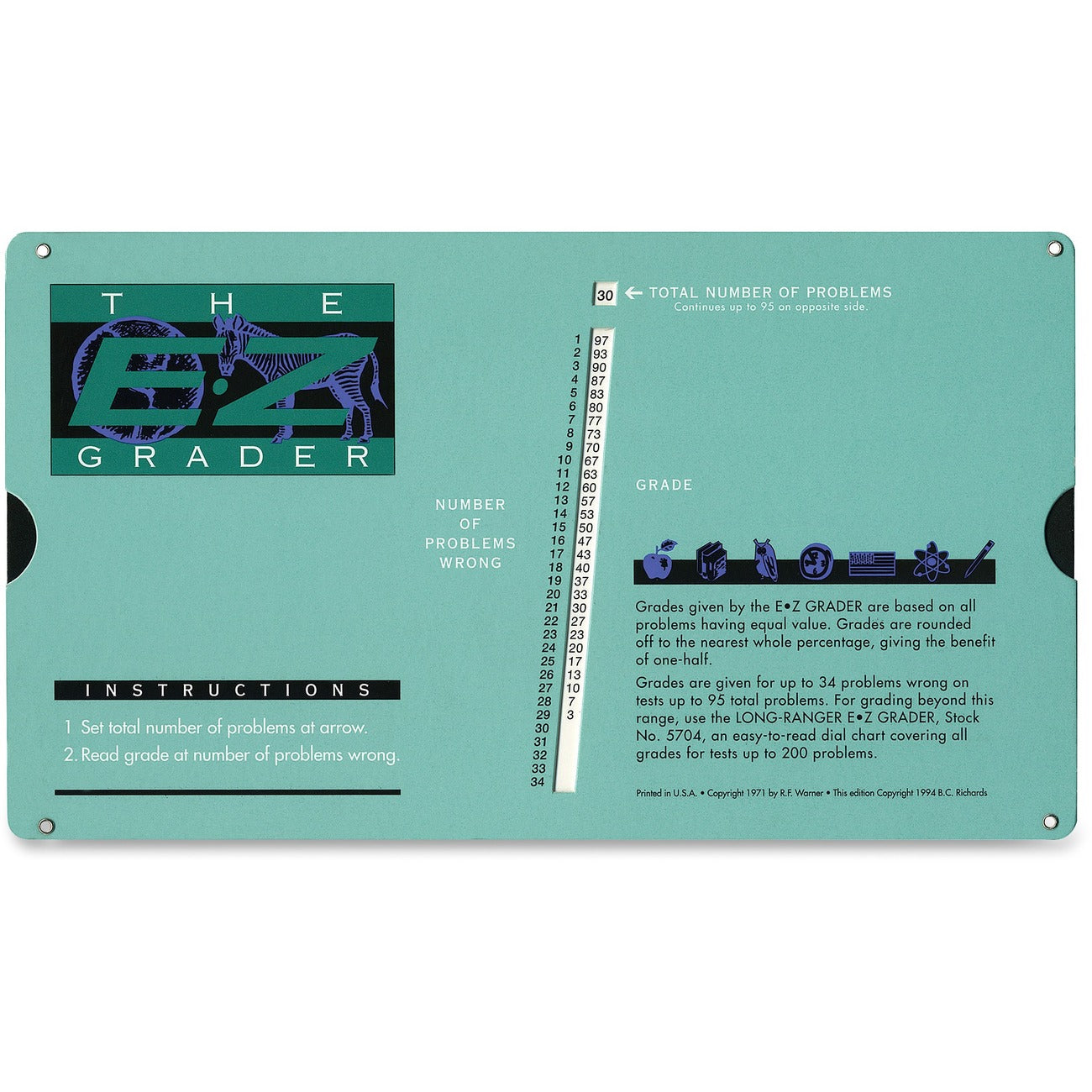 Advantus Chart E-Z Grader Original
