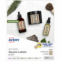 Avery Label Square Trublk Brn 300