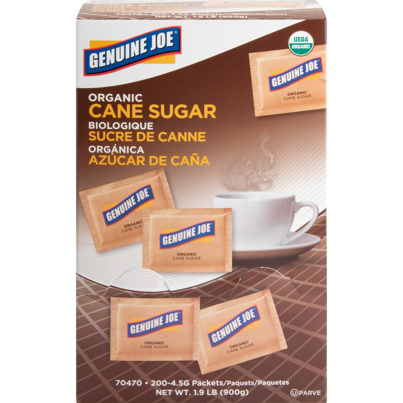 Genuine Joe Sugar Turbinado Brwn
