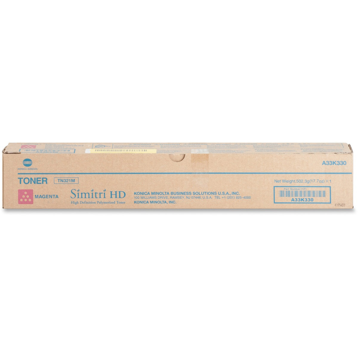 Konica Minolta Original Laser Toner Cartridge - Magenta - 1 Each