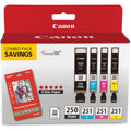 Canon Crtdgs Ink Bk C M Y 50 4X6