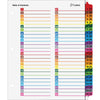 Dividers Index 52Tab Multi