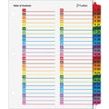 Dividers Index 52Tab Multi