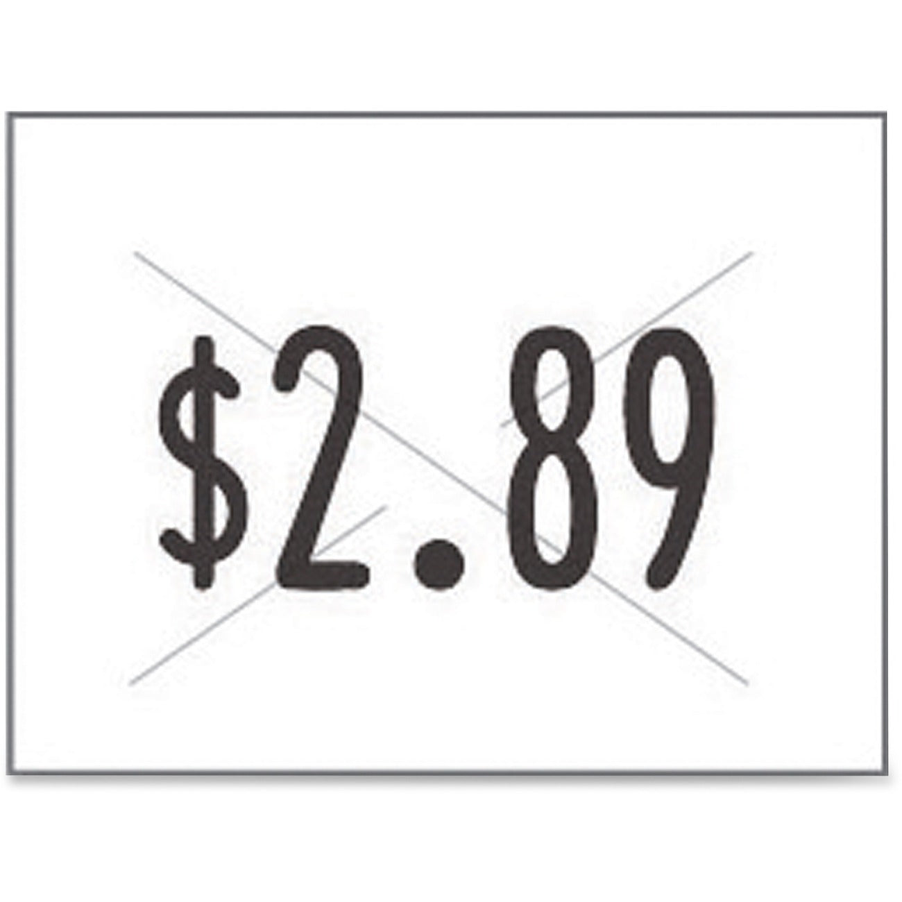 Labels 2-Line White 3/Rolls