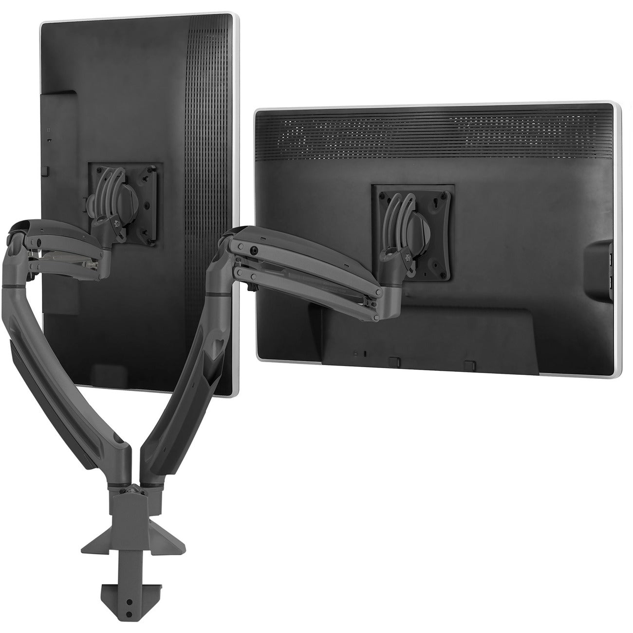 Deskmount Monitor Dual Blk