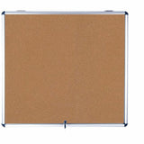 MasterVision SlimLine Enclore Top Hinged Cork Indoor Glaze Case