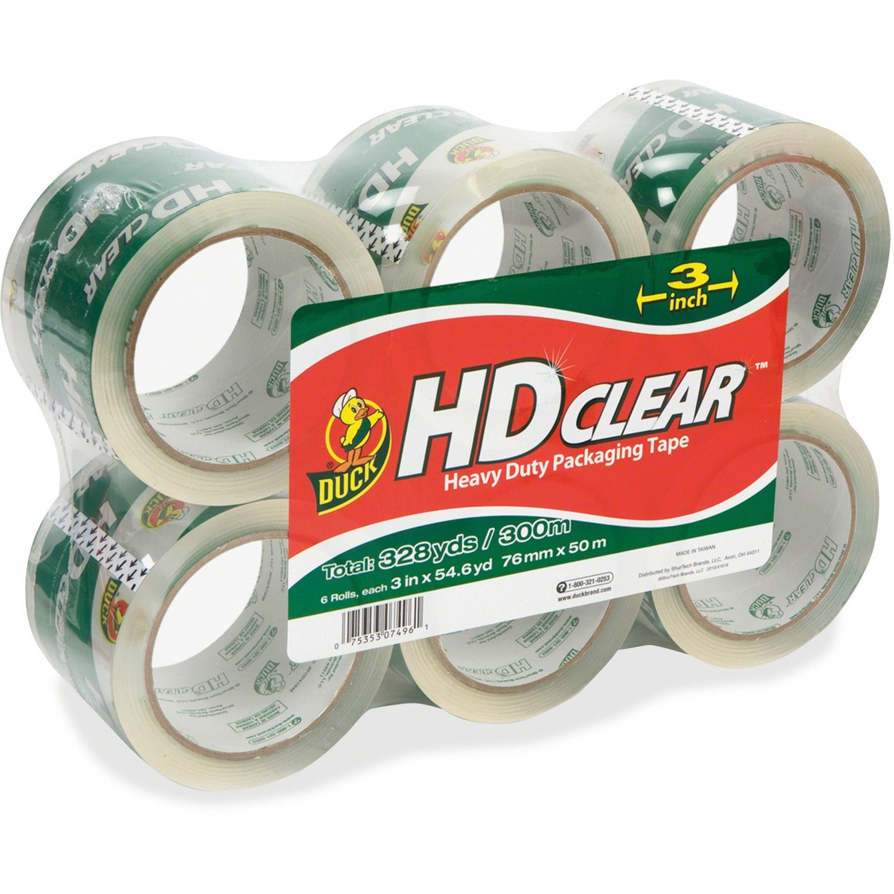 Tape Pkg Hd 3'Wide 55Yd 6Pk