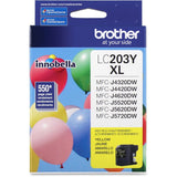 Brother Innobella LC203Y High Yield Inkjet Ink Cartridge - Yellow - 1 Each
