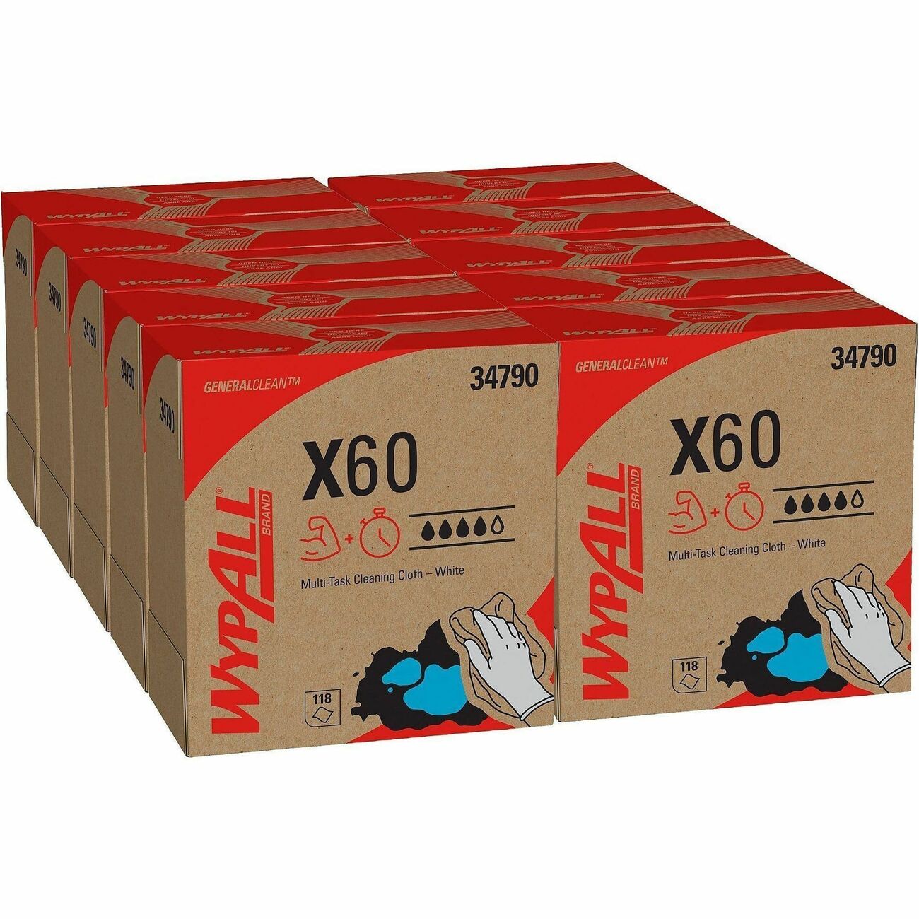 Kimberly-Clark Professional Wipe Wypall 9.1X16.8X60