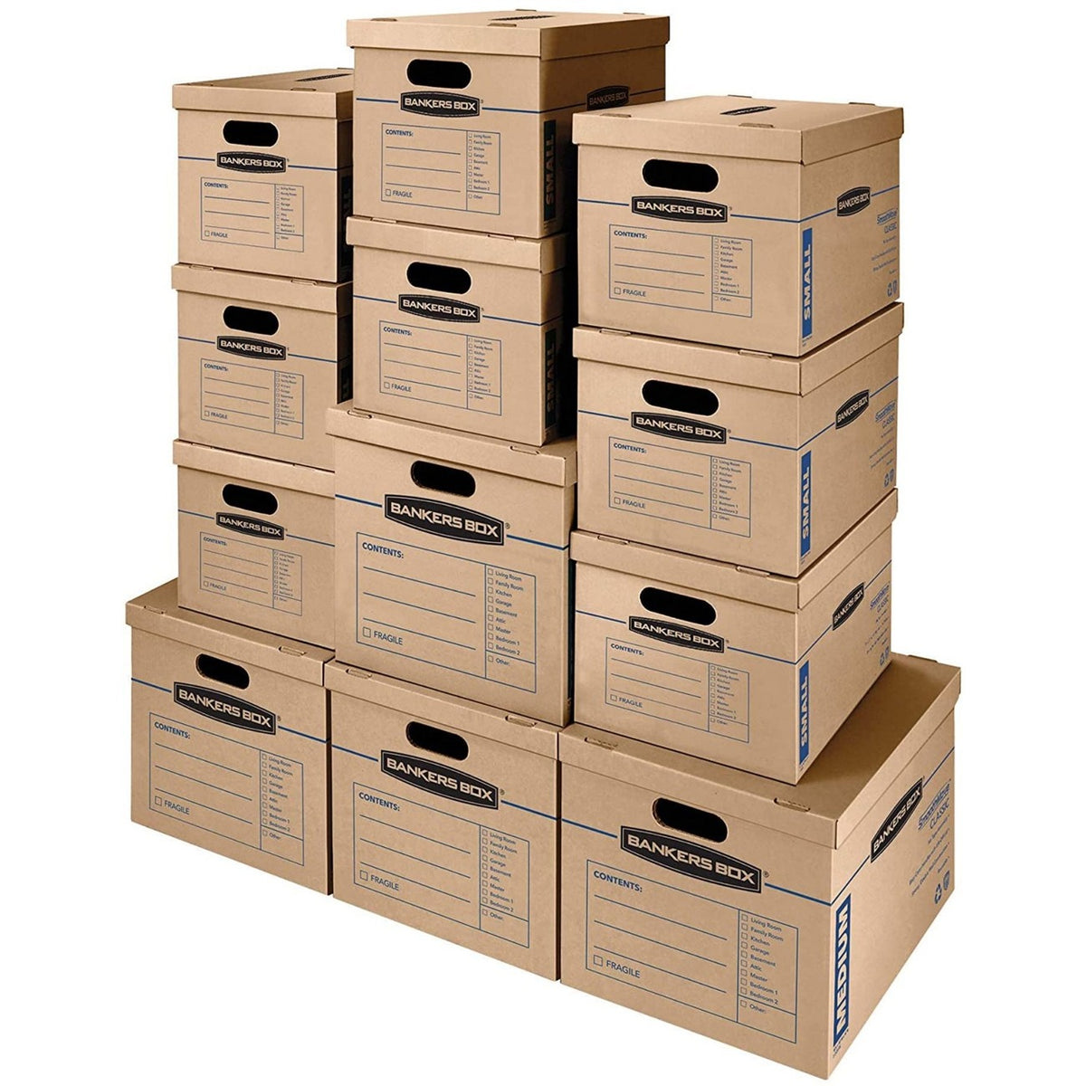 Fellowes Box Moving 8 Small/4 Medium