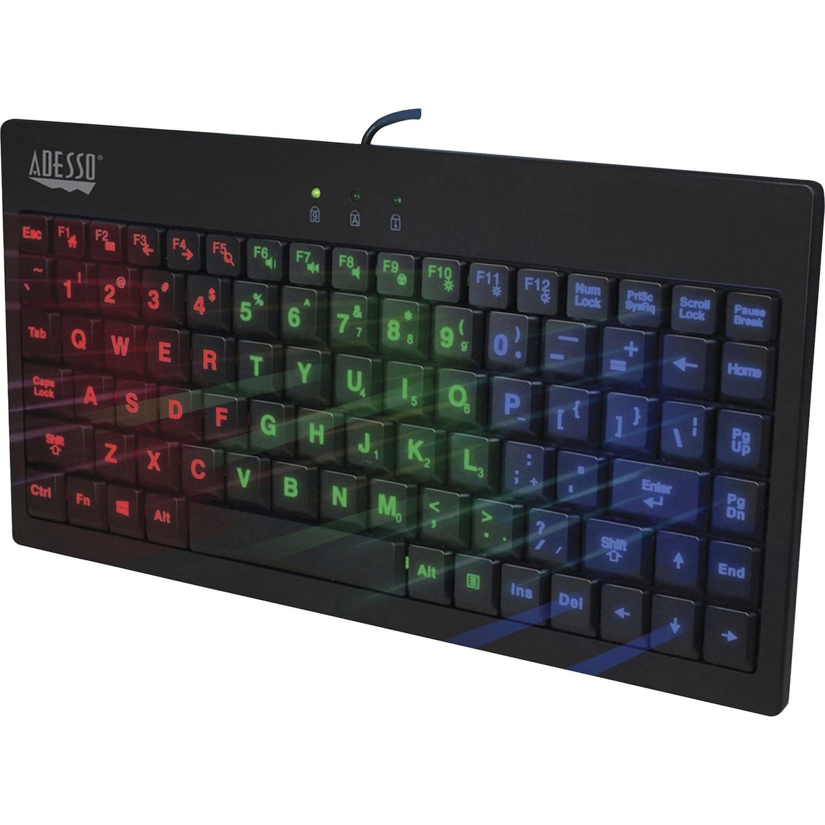 Kboard 3-Clr Ilum Multd Blk