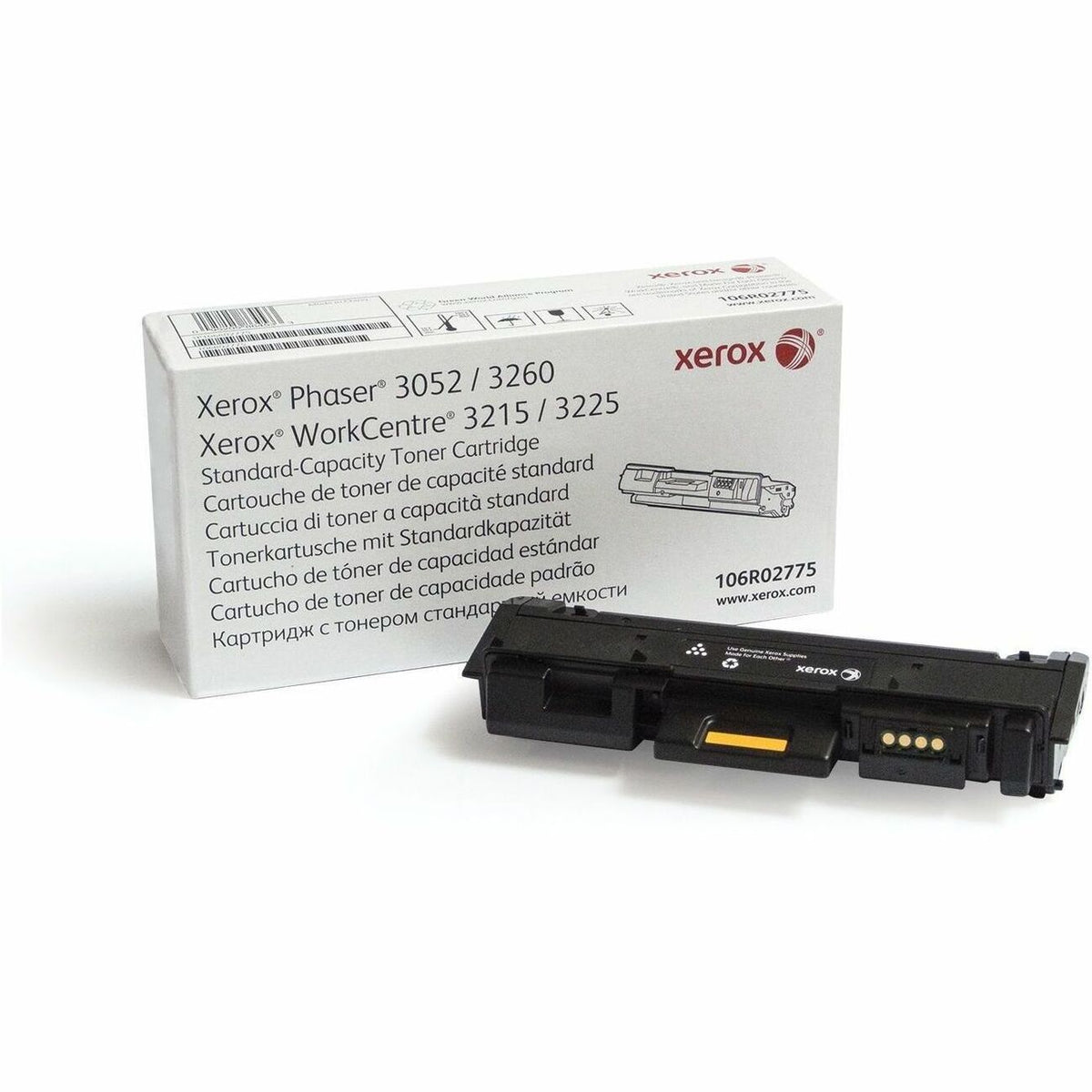 Xerox Original Standard Yield Laser Toner Cartridge - Black - 1 Each