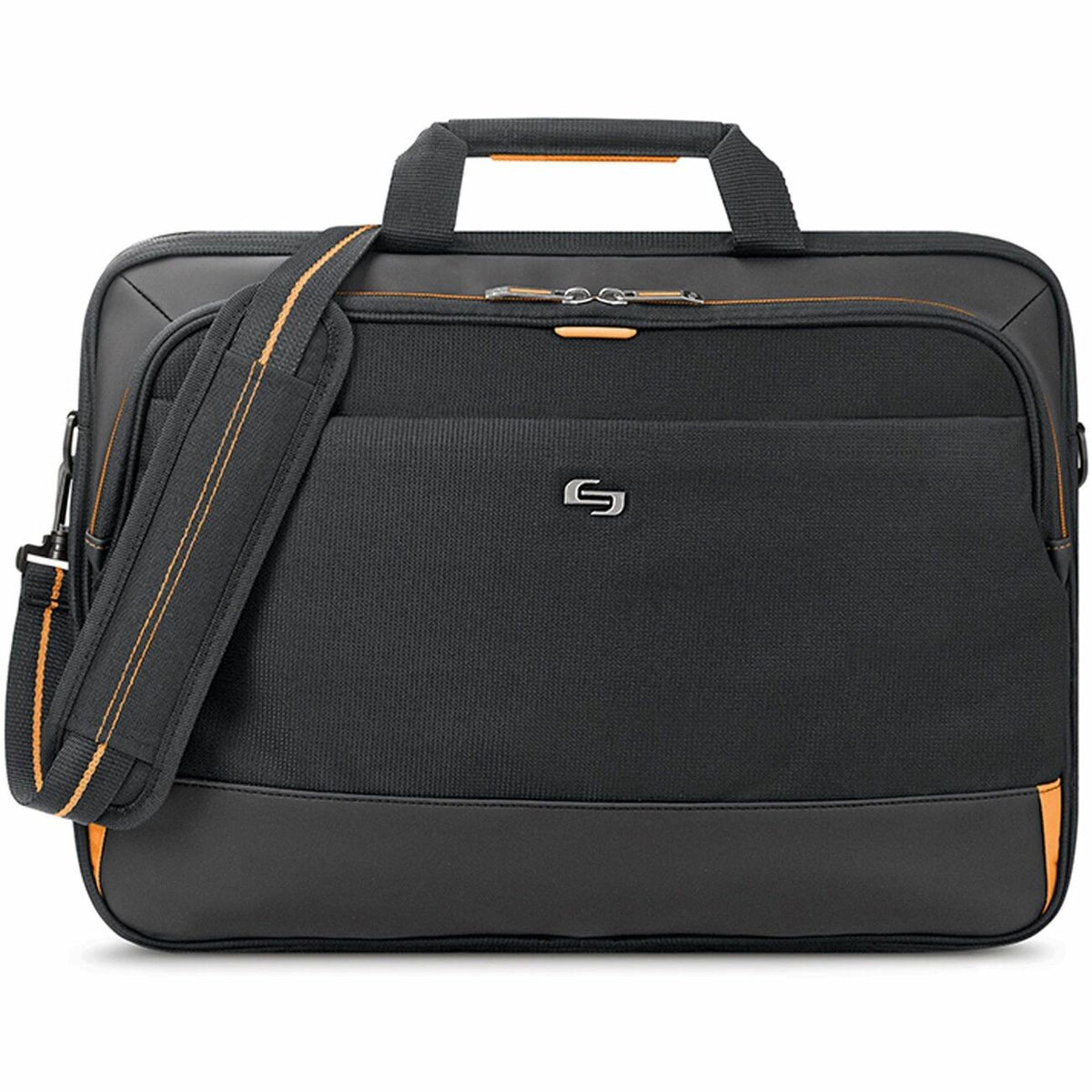 Solo Urban Carrying Case (Briefcase) for 11" to 17.3" Apple iPad Notebook - Black, Gold
