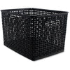 Advantus Bin Plastic Wve Lge 2/Pk Bk