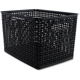 Advantus Plastic Weave Bin