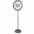 MasterVision Sign Octag Flr Dblesde Bk