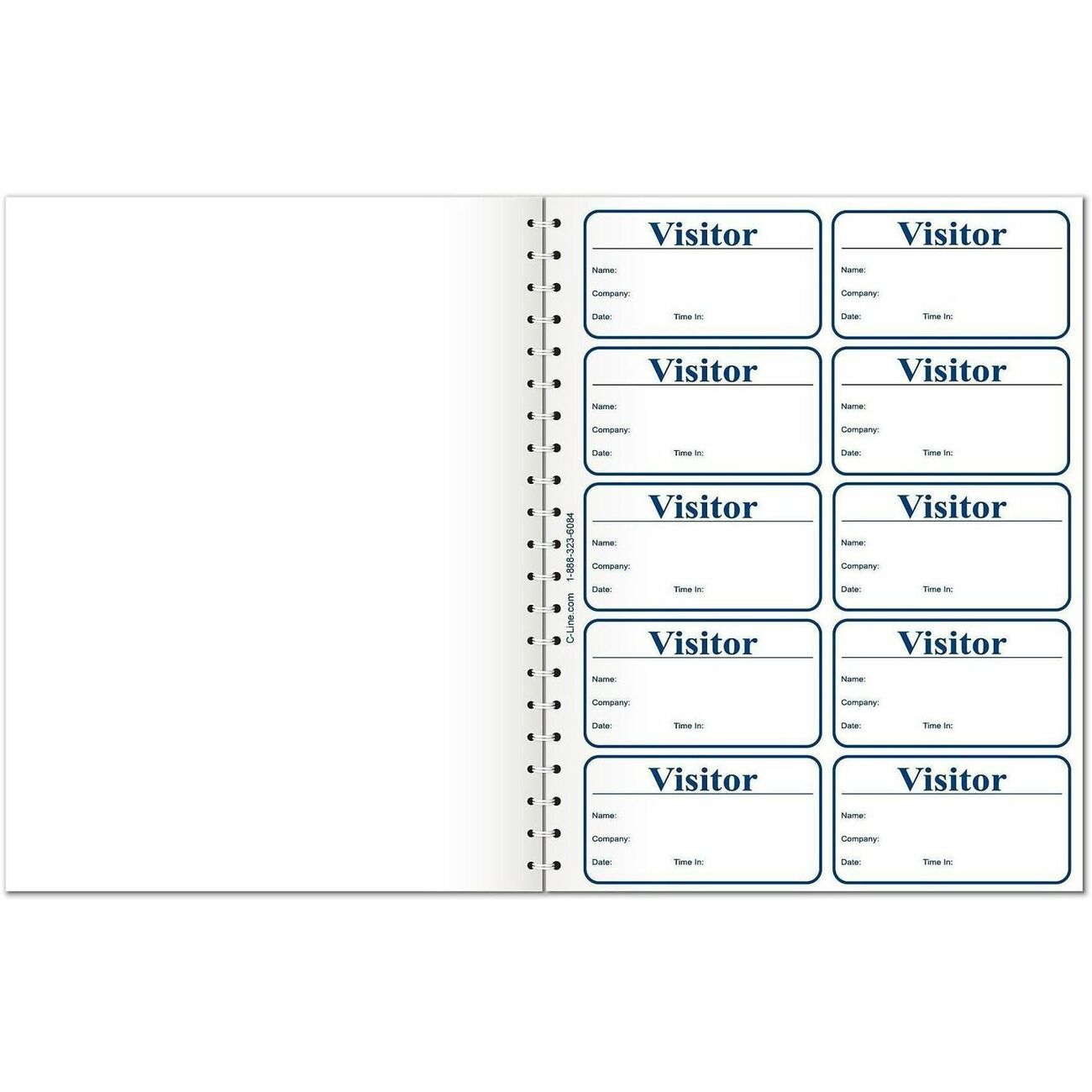 C-Line Badge Vstr Regstr Log Wh