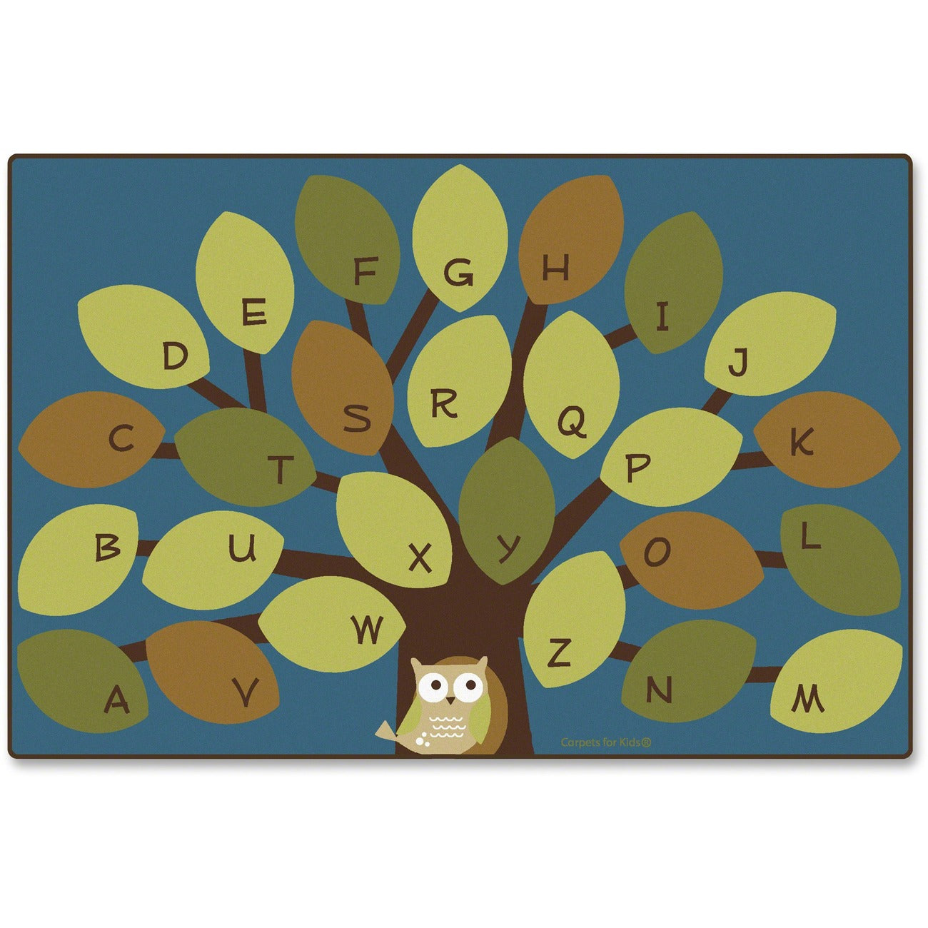Rug Owlphabet Tree 4X6