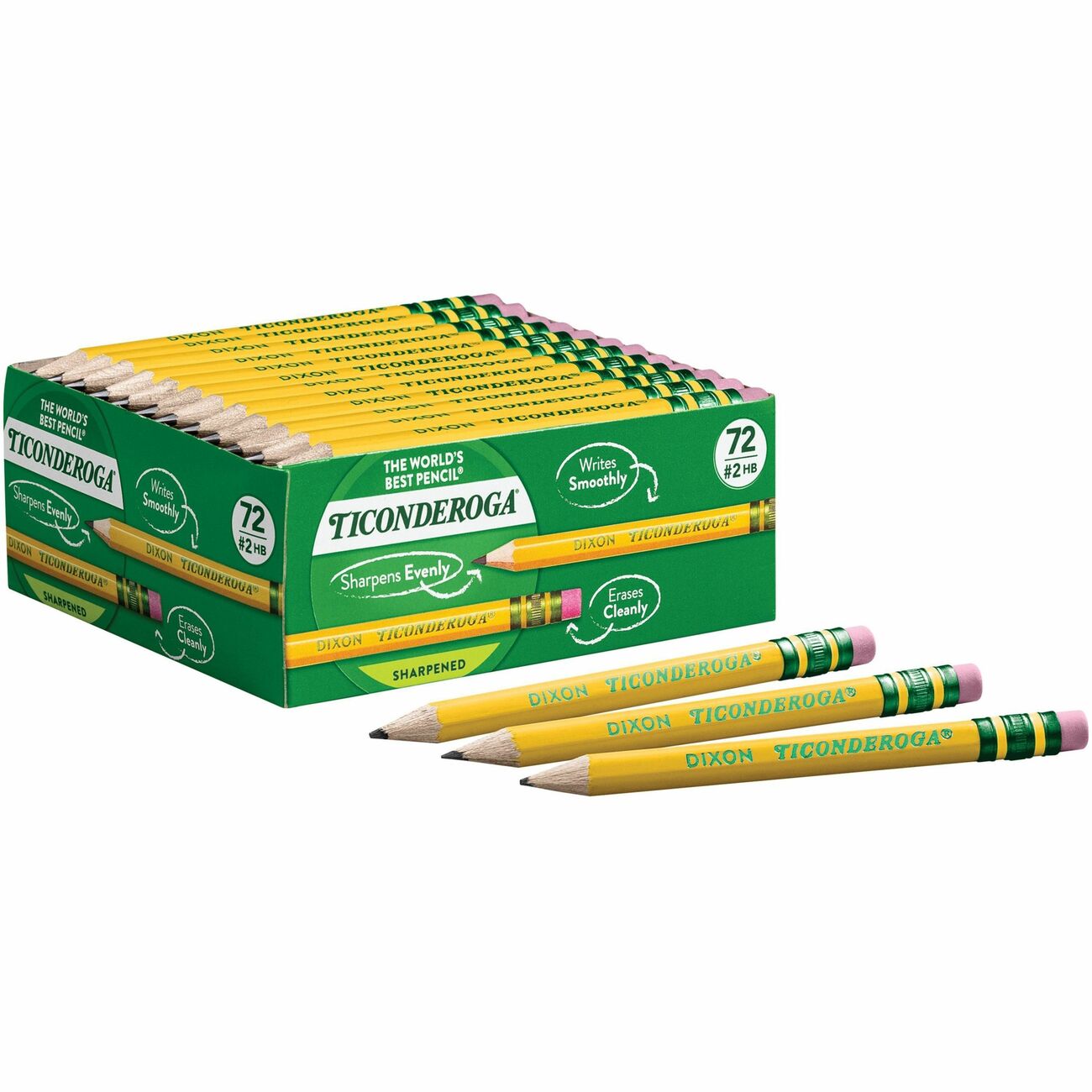 Dixon Ticonderoga Pencil Golf W/Eraser 72Ct