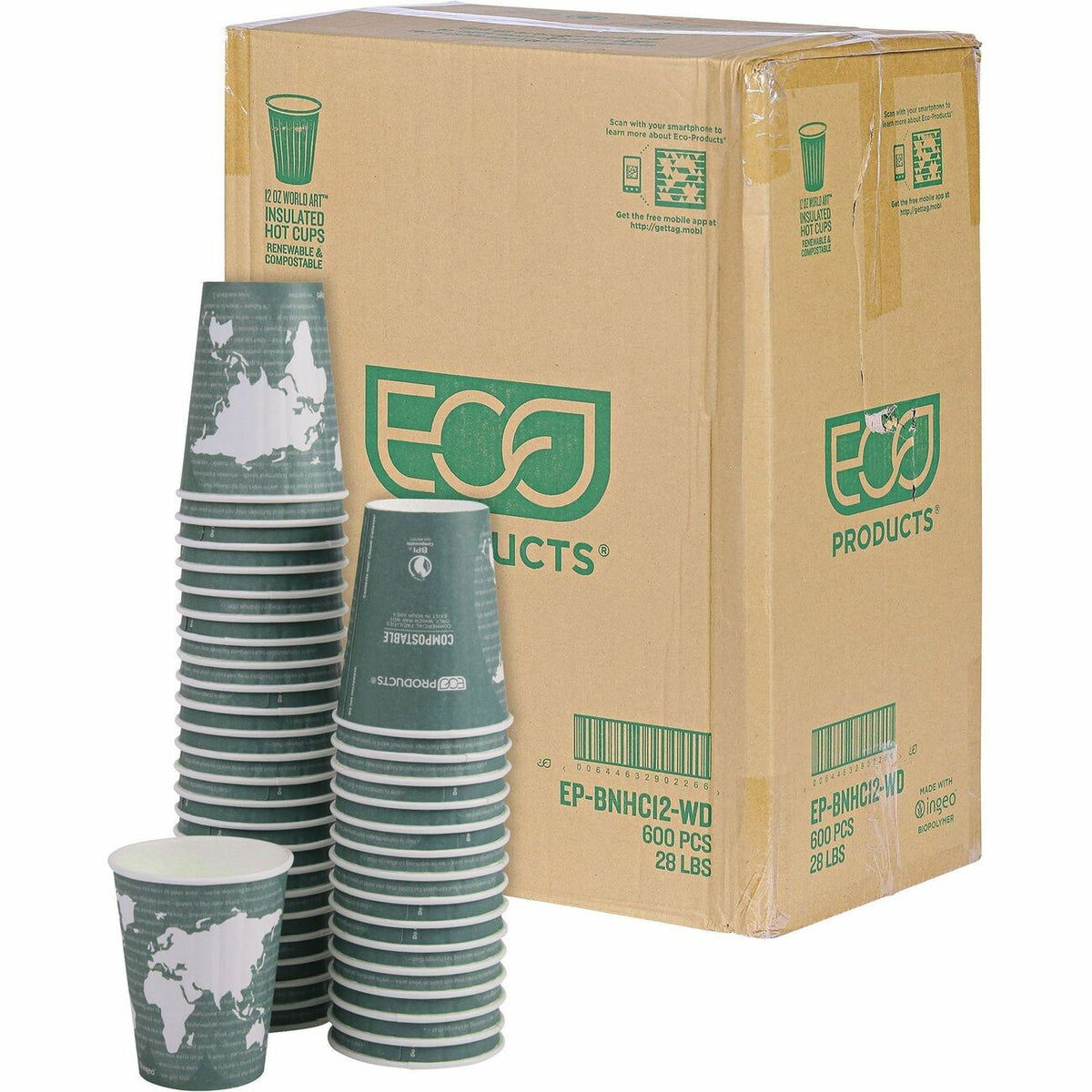 Cup 12Oz Insulated Gn