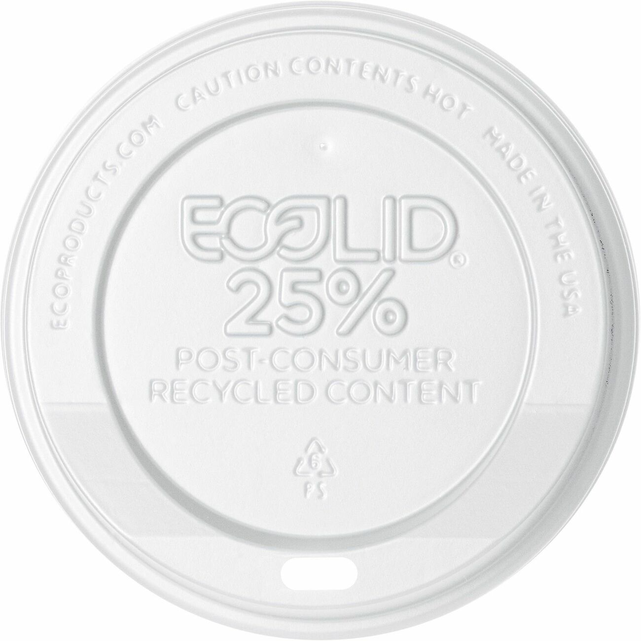 Lid Recycled Hot Cup Wh
