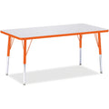 Rectangle Table 30x60 Gray Orange