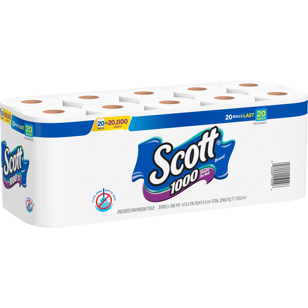 Kimberly-Clark Professional Roll Bath Tisue 1Ply 1000Sh
