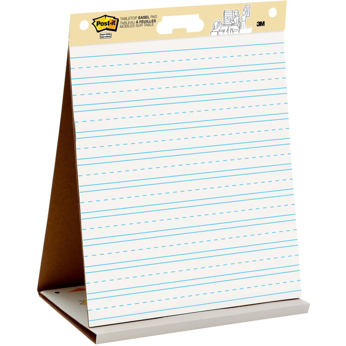 Post-it&reg; Tabletop Easel Pad with Primary Lines