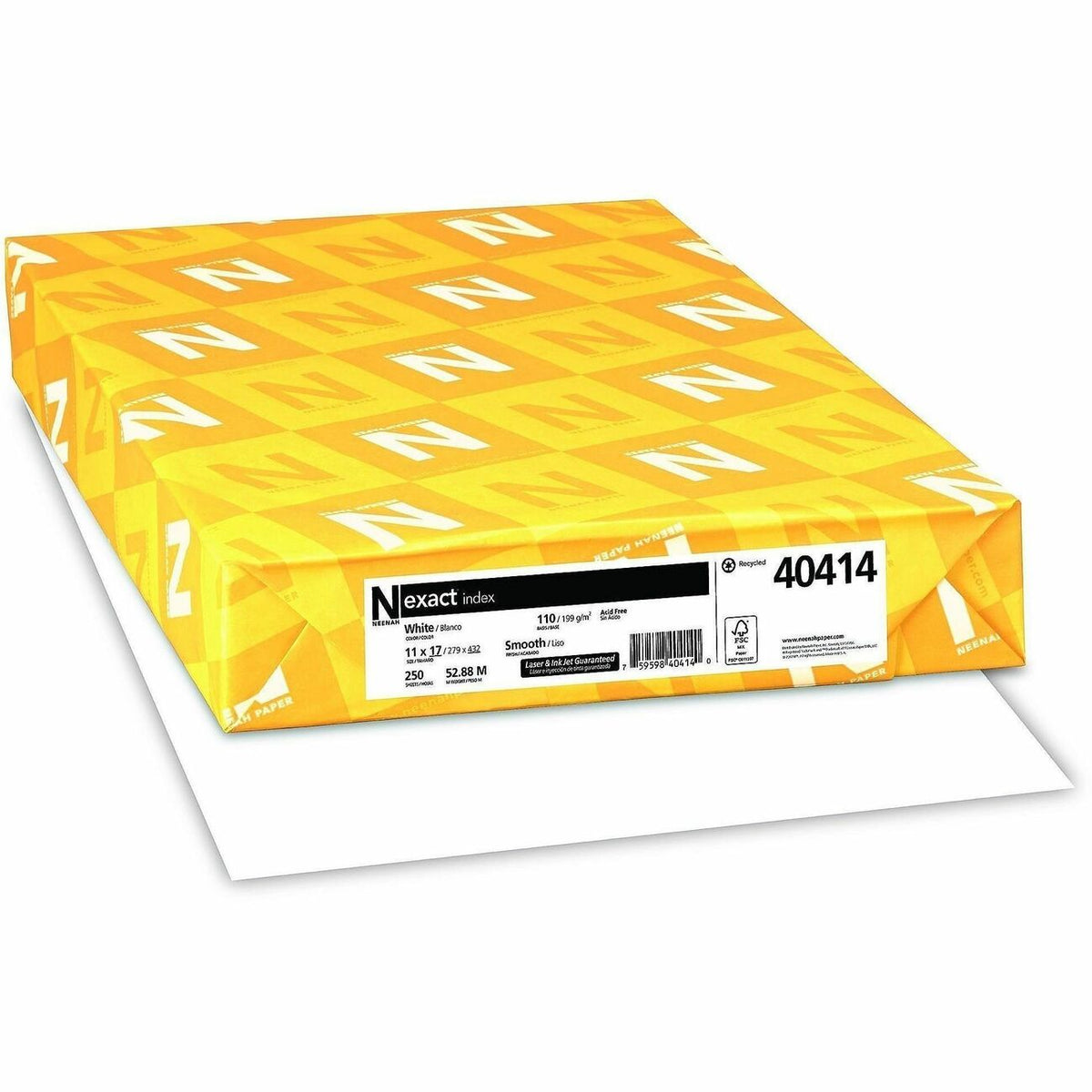 Exact Index Premium Cardstock - White
