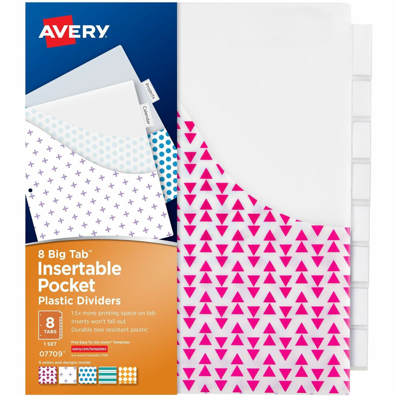 Avery Plastic Dividers, 8-Tab