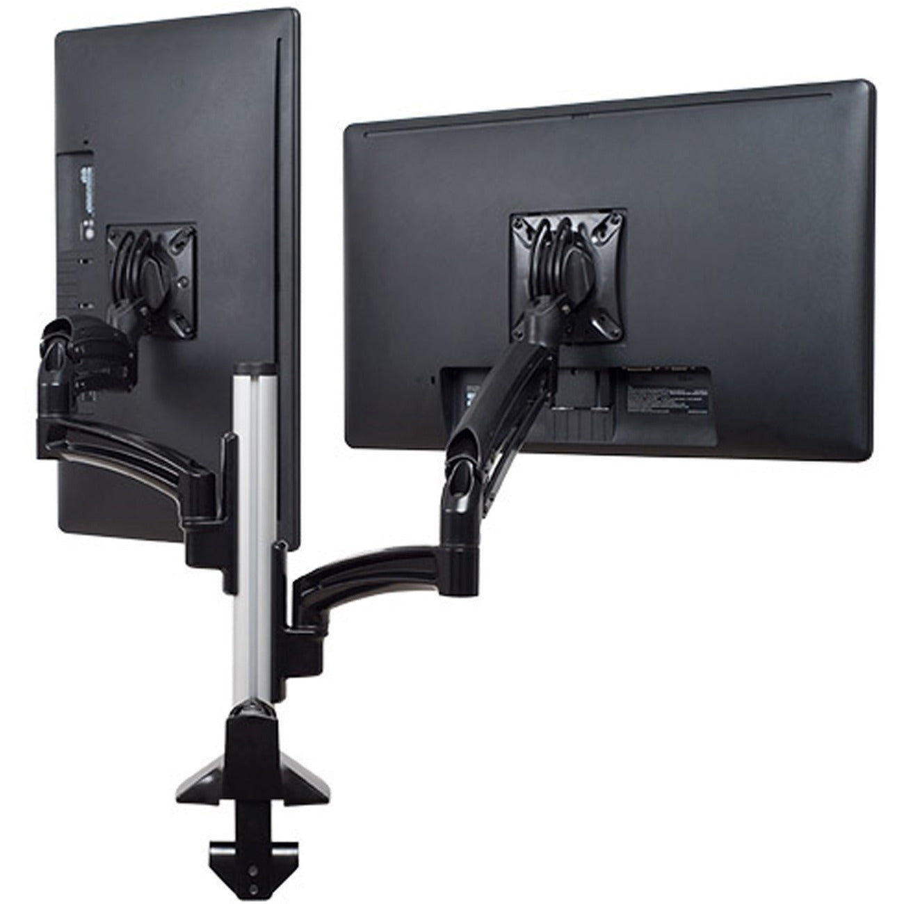 Deskmount Monitor Dual Blk