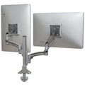 Deskmount Monitor Dual Slvr