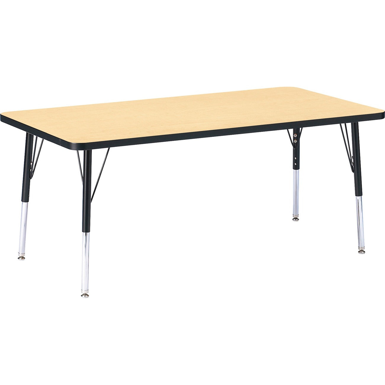 Rectangle Table 30x60 Maple Black