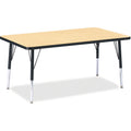 Rectangle Table 30x48 Maple Black