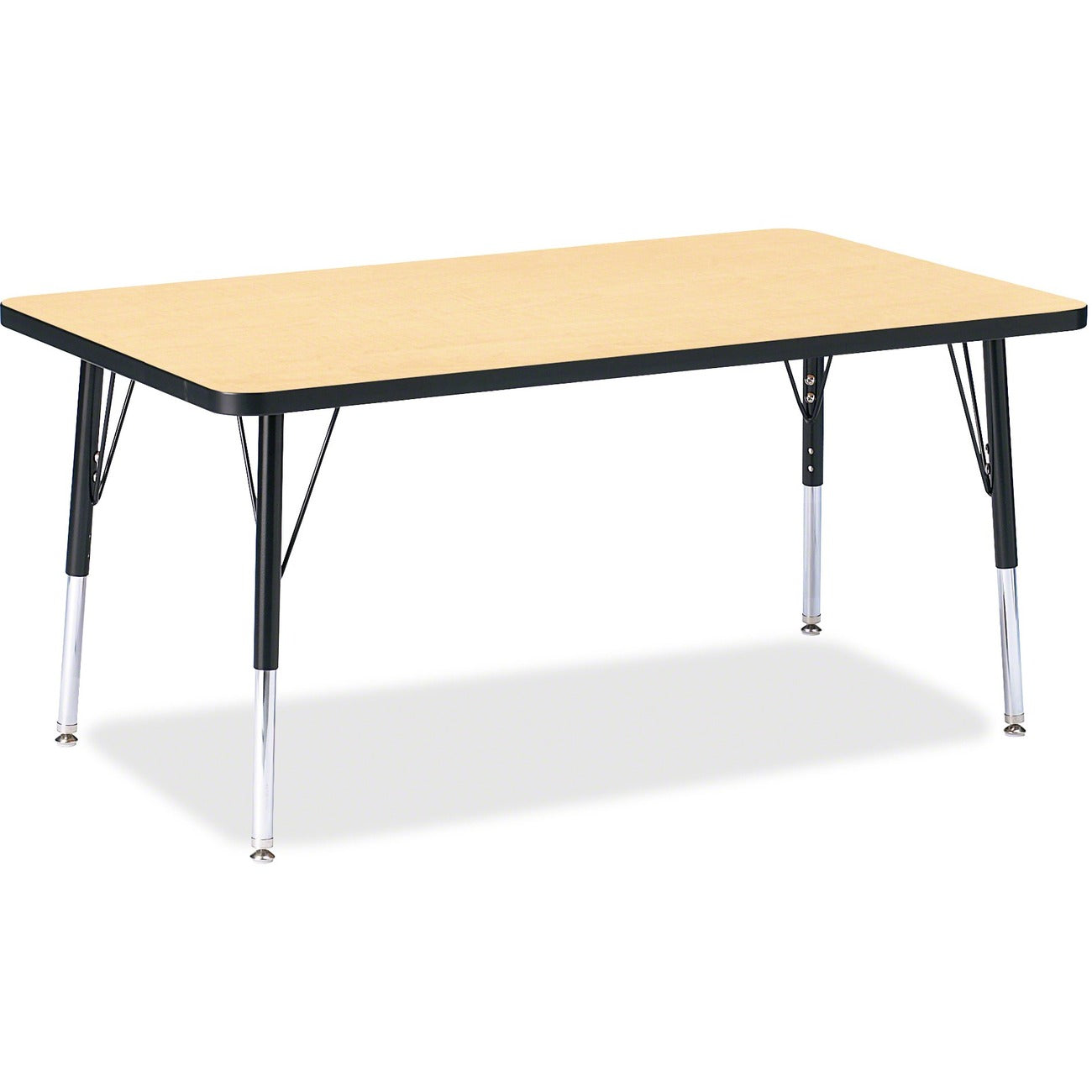 Rectangle Table 30x48 Maple Black