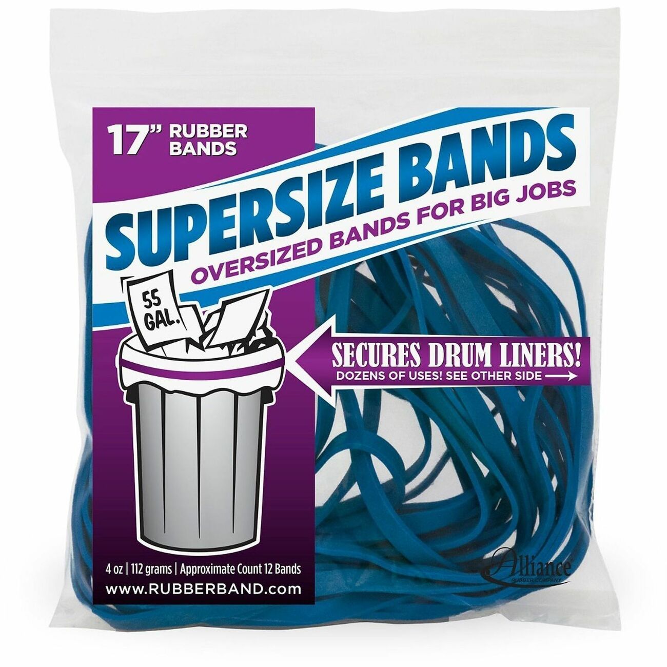 Rubberbands 17In Blu 12Ct