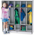 Coat Locker 5 Section Black