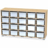 Shelf 20 Cubbie White Bins