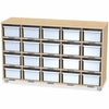 Shelf 20 Cubbie Clear Bins