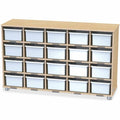 20 Cubbie Shelf Clear Bins
