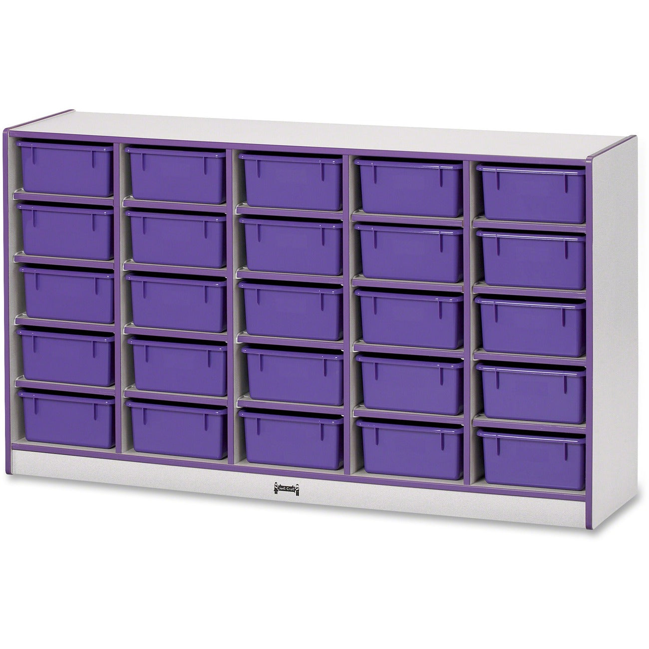 Storage 25 Tub with Bins Purple