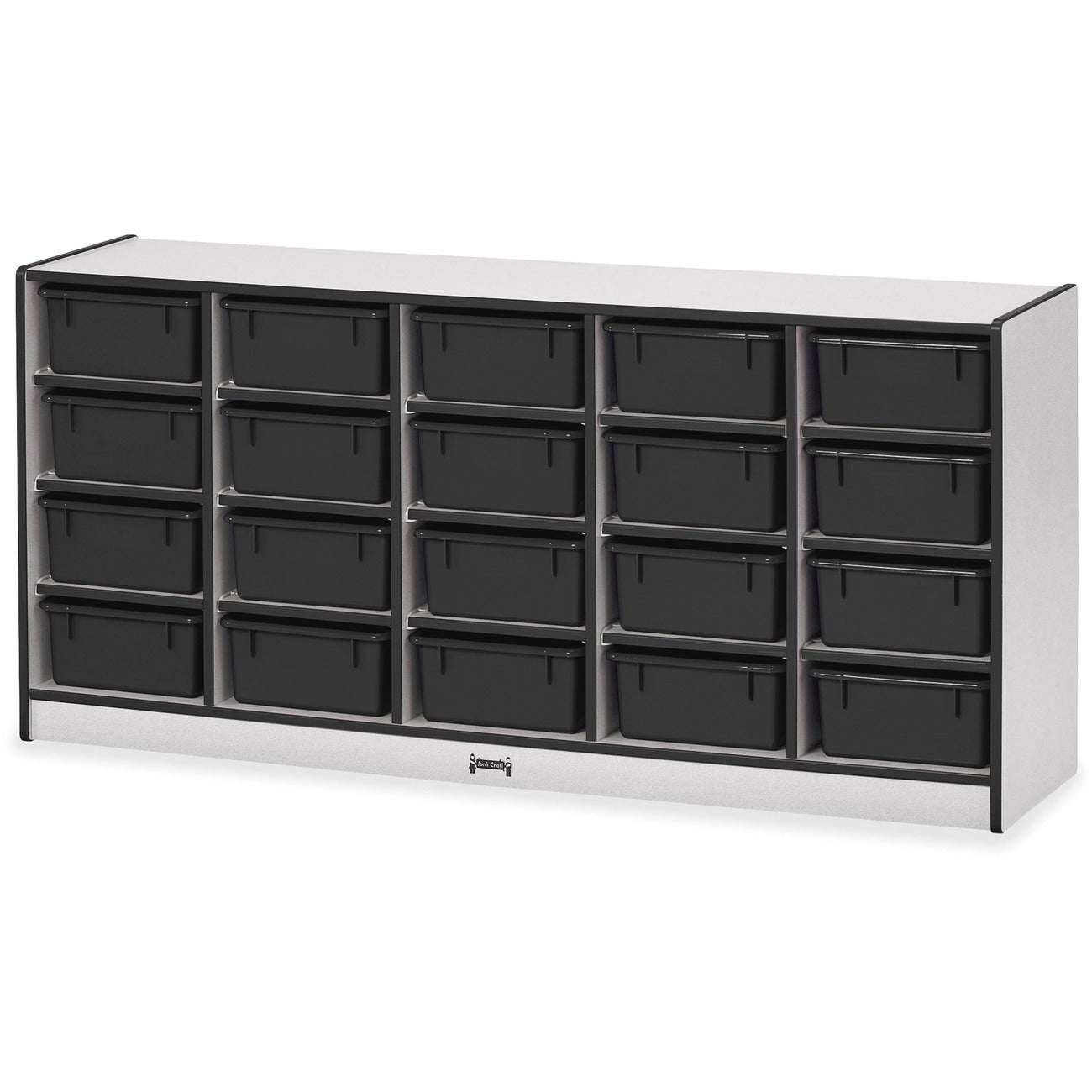 Storage 20 Tub No Bins Black