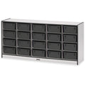 Storage 20 Tub with Bins Black