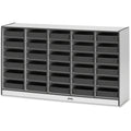 30 Tray Storage with Bins Black