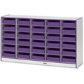 30 Tray Storage with Bins Purple
