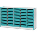30 Tray Storage with Bins Teal