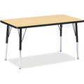 Rectangle Table 24x36 Maple Black