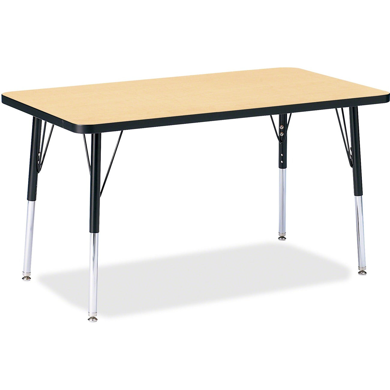 Rectangle Table 24x36 Maple Black